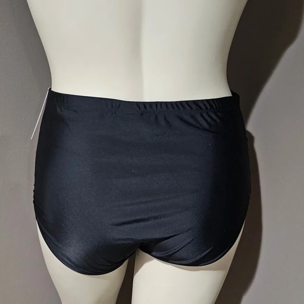 Island Escape Plus Size High-Waist Bikini Bottoms - Picture 4 of 9